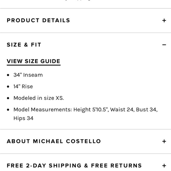 Michael Costello x REVOLVE Alessa Pants in Gold Size S NWT - Picture 9 of 10